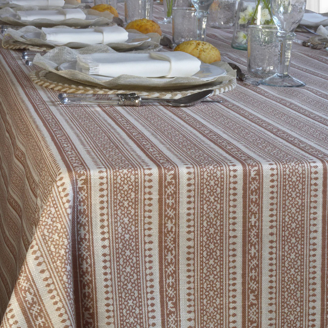 'Normandy Rose' Coated Tablecloth