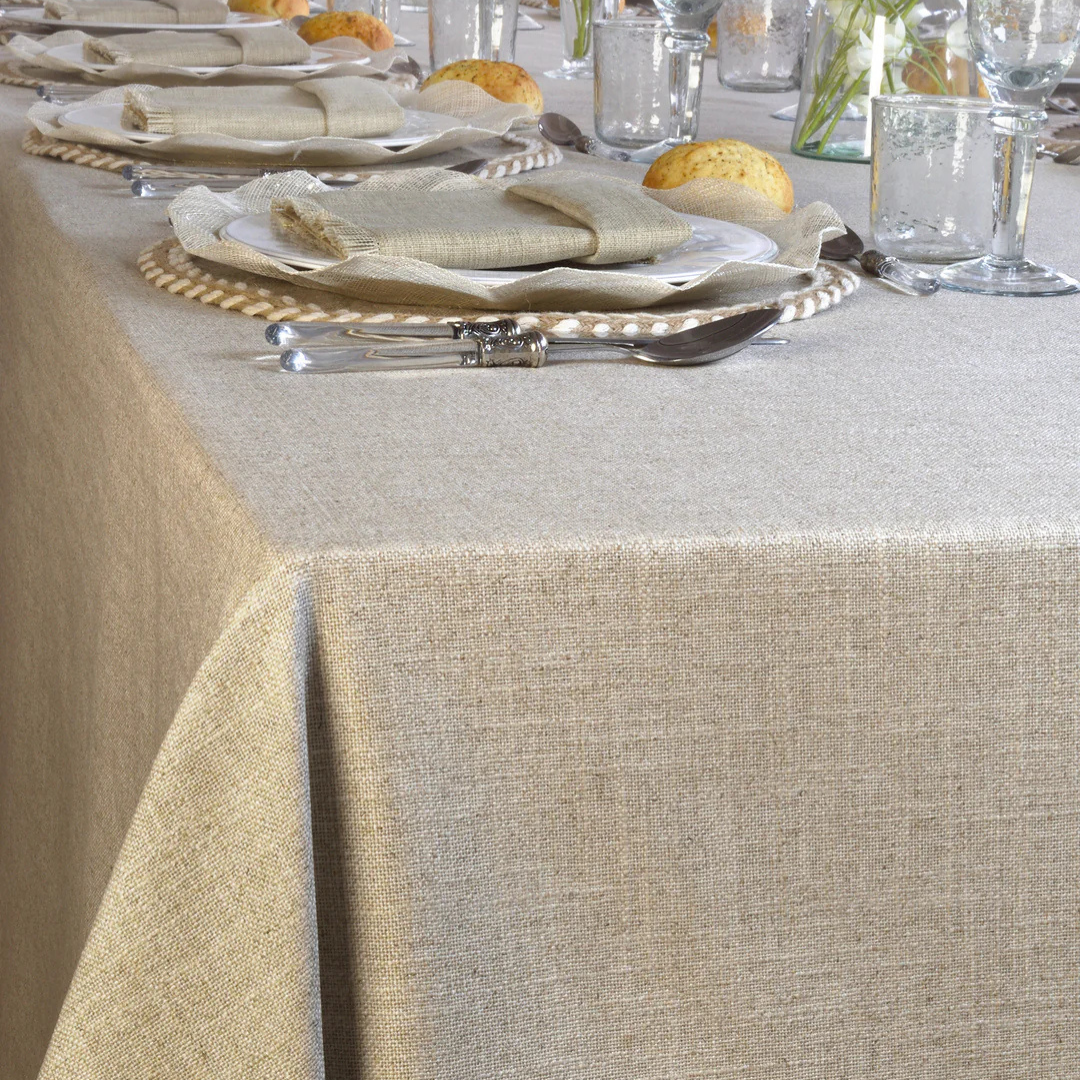 'Linen' Coated Tablecloth