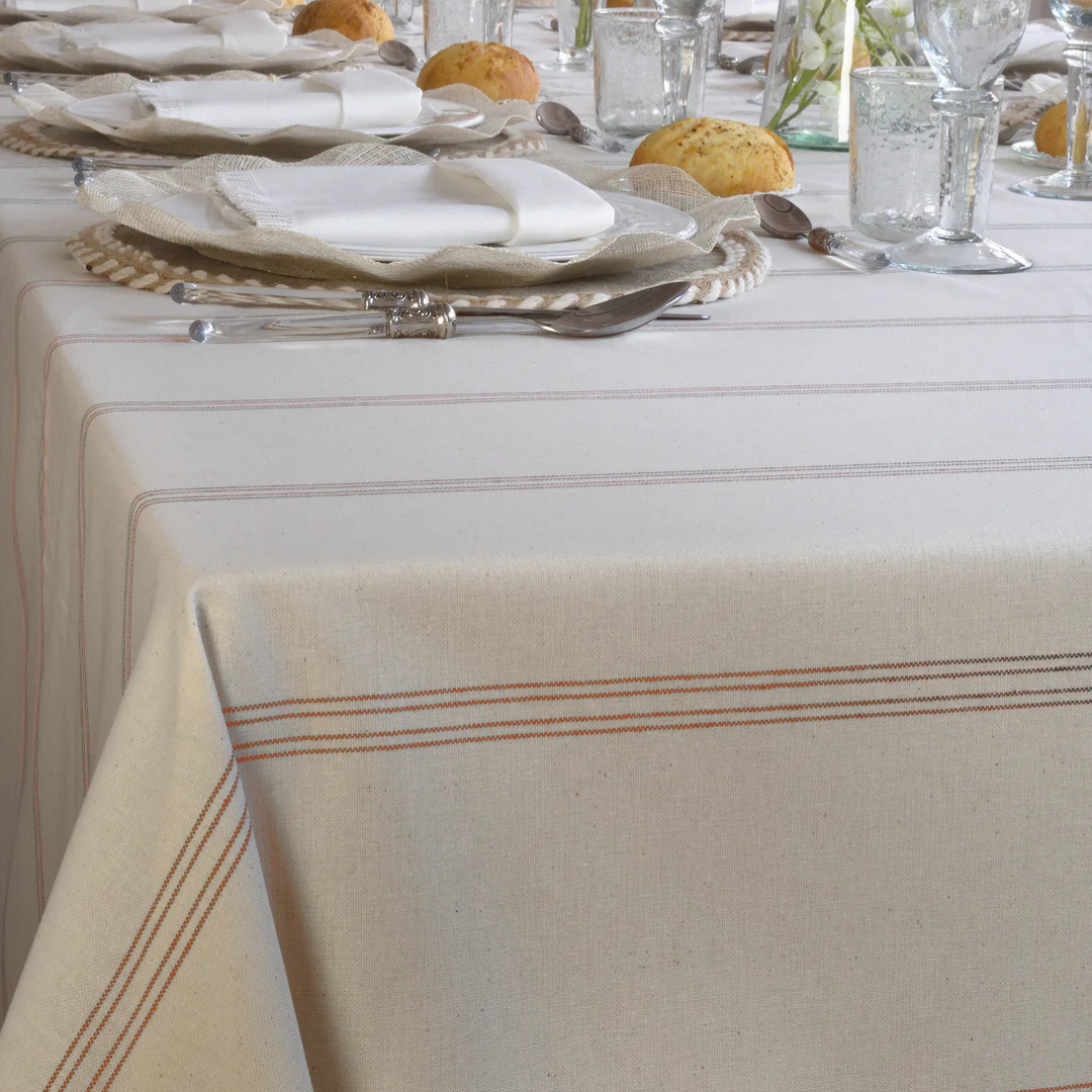 'Red Line' Coated Tablecloth