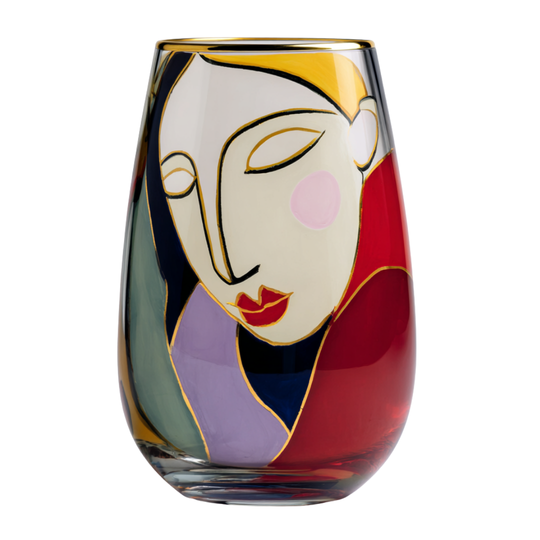'Dreaming Muse' Stemless Wine Glasses
