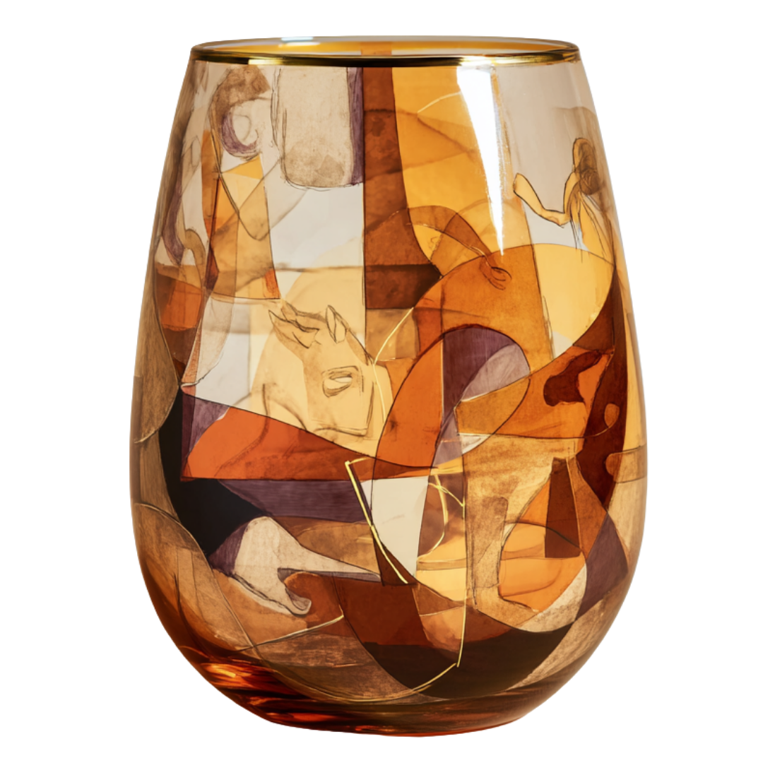 'Eternal Echoes' Stemless Wine Glasses