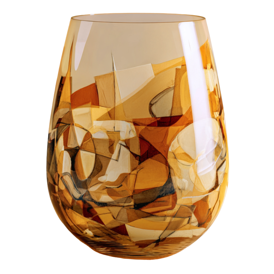 'Eternal Echoes' Stemless Wine Glasses