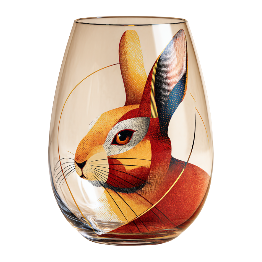 'Meadow Muse' Stemless Wine Glasses