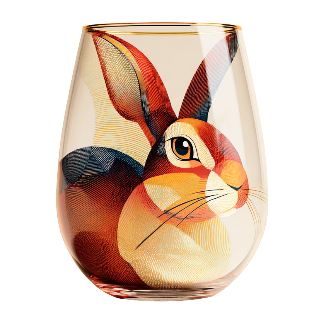 'Meadow Muse' Stemless Wine Glasses