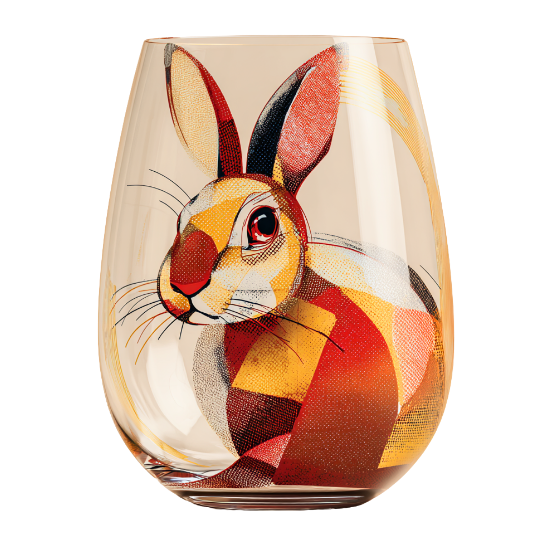 'Meadow Muse' Stemless Wine Glasses