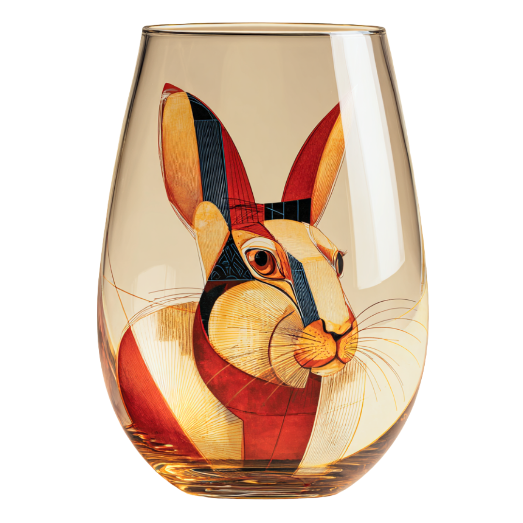 'Meadow Muse' Stemless Wine Glasses