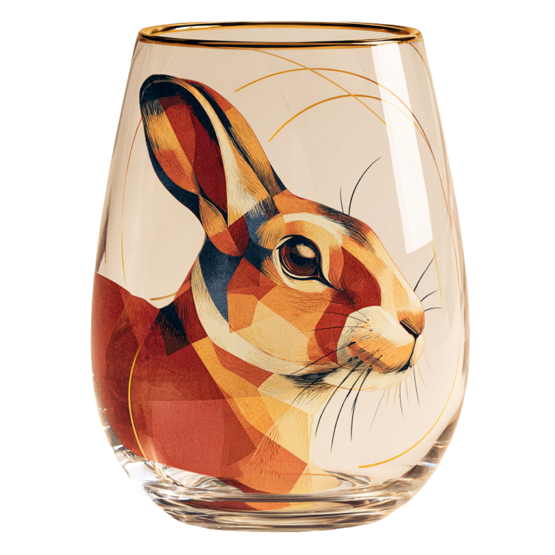 'Meadow Muse' Stemless Wine Glasses