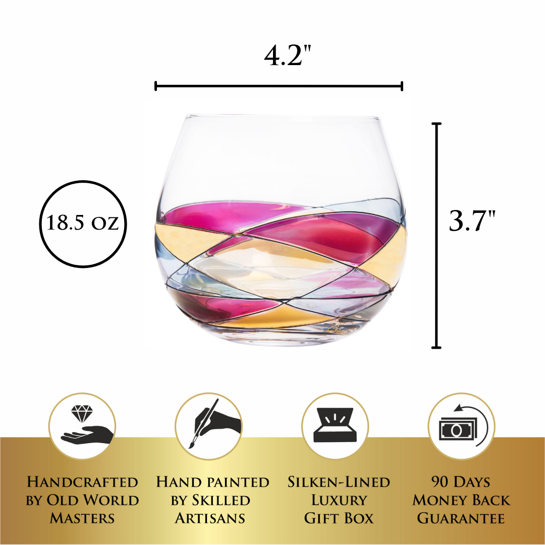 'Sagrada' Stemless Balloon Wine Glasses