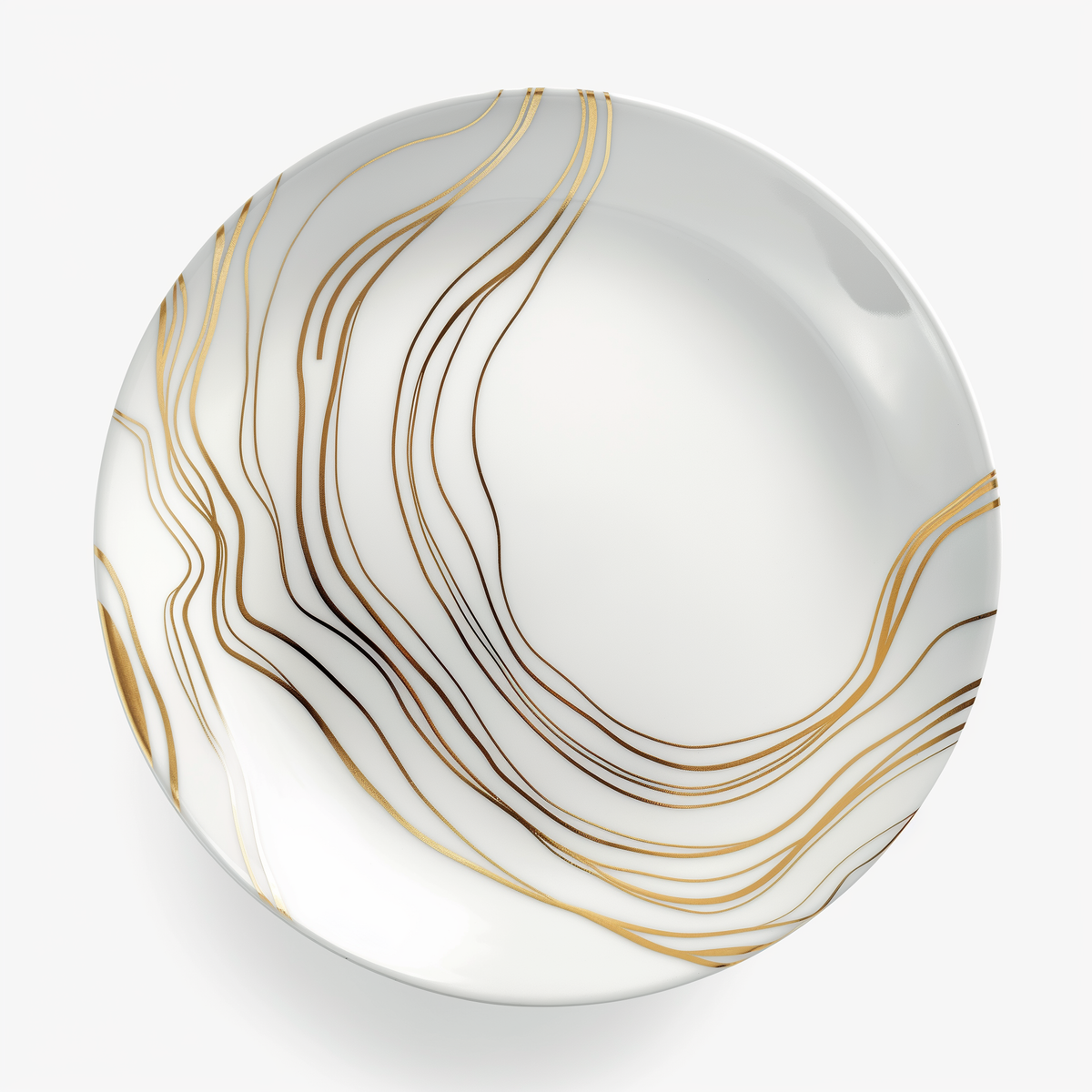 'Golden Elegance' Dinner Plate