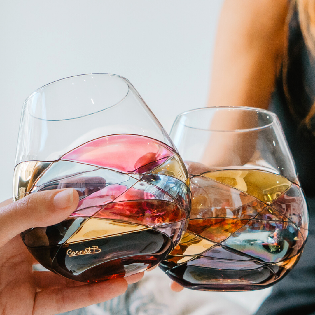 'Sagrada' Stemless Goblet Wine Glasses