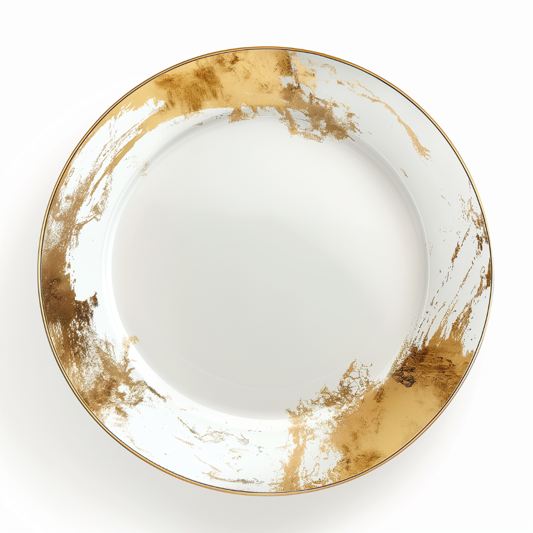 'Golden Elegance' Dinner Plate