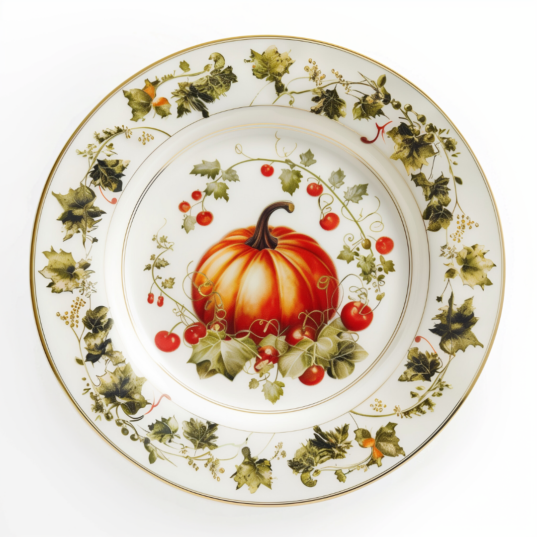 ‘Harvest Pumpkin' Dinner Plate