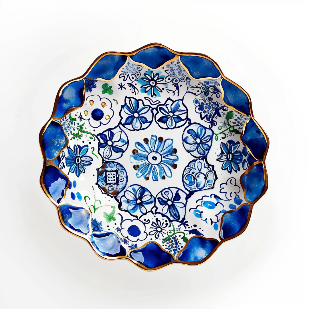 ‘Mosaic Elegance' Dinner Plate