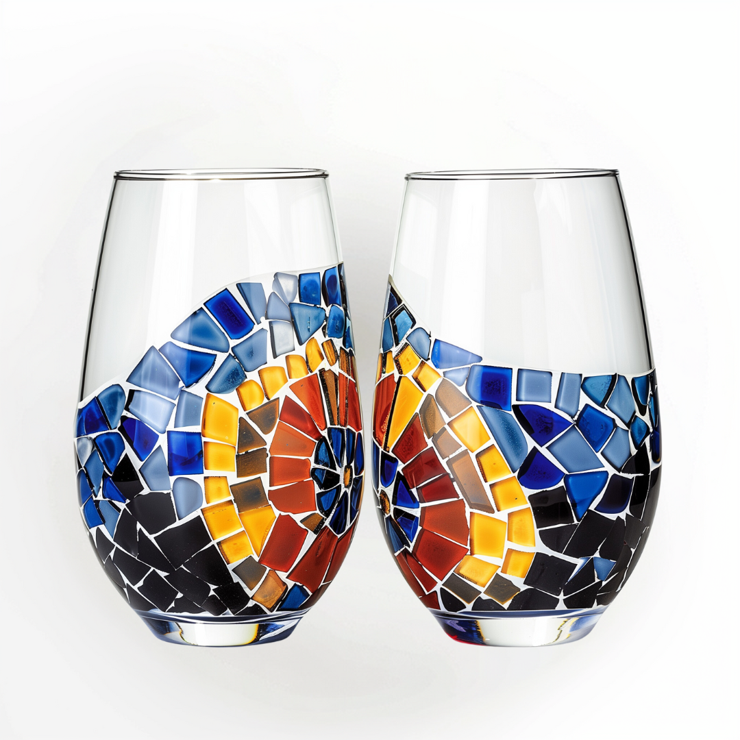 'Mosaic Elegance' Glassware Set