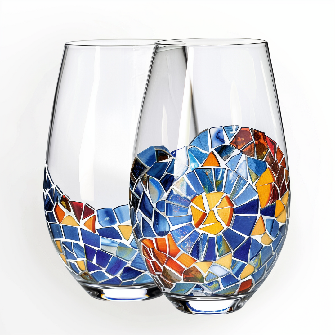 'Mosaic Elegance' Glassware Set