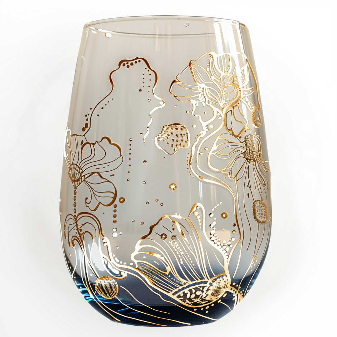 'Ocean's Majesty' Wine Glass
