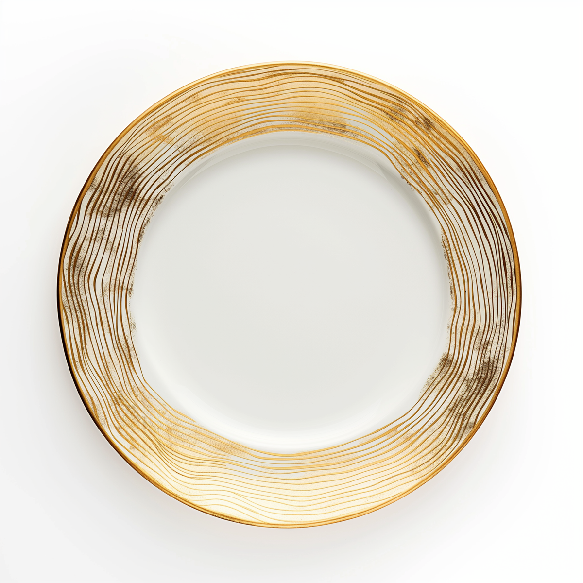 'Golden Elegance' Dinner Plate